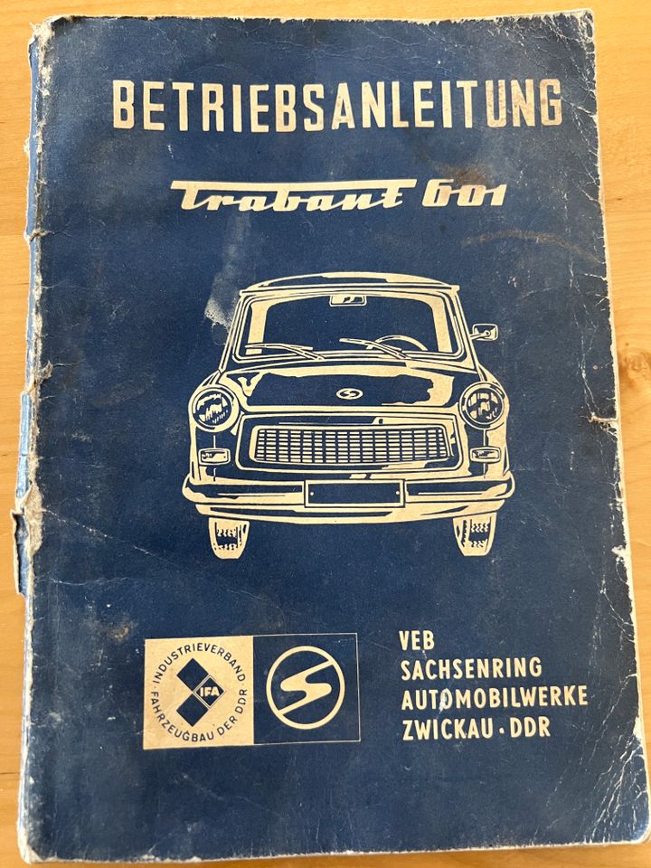 Bertriebsanleitung Trabant 601 in Bad Hersfeld