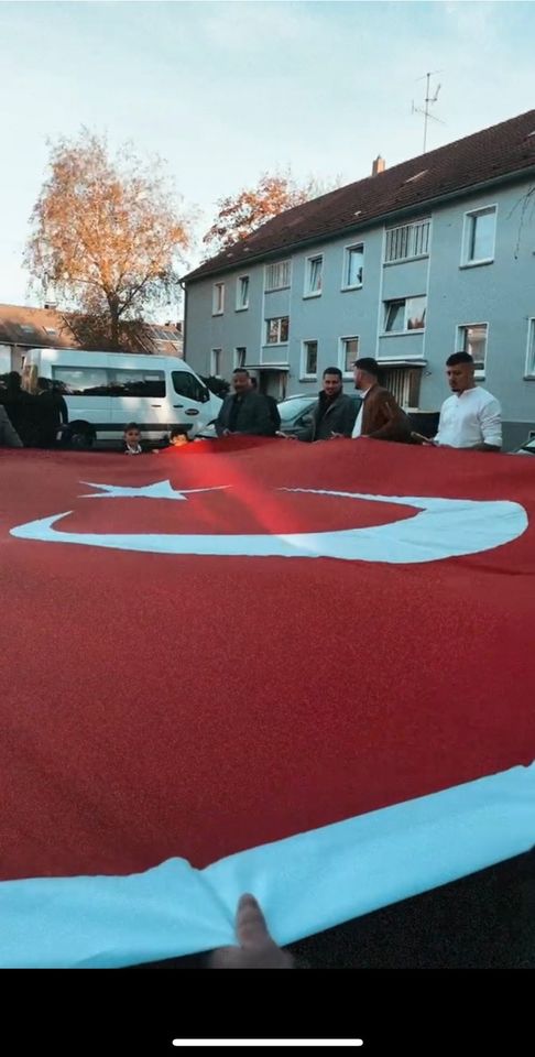 Türkei Flagge/ Türk Bayrak 6x4m UND 4x3,5m Hochzeit/Dügün in Duisburg