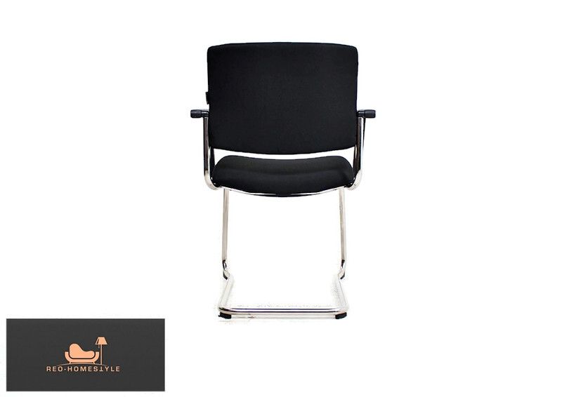 Dauphin Stuhl Büro Gäste Office Stoff Swing Chair Chrom Design in Lage