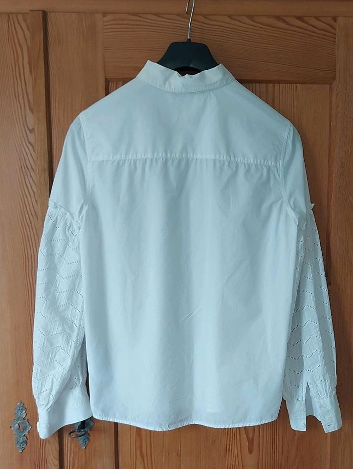 TOMMY HILFIGER Bluse, Gr. 176, weiß,  kaum getragen in Venningen