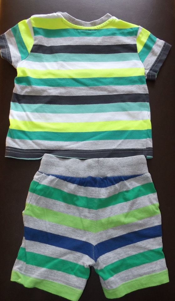 SET 2-Teiler T-Shirt + Shirt Hose kurz HAIFISCH Gr.80 *TOP* in Velden