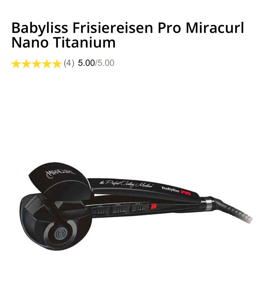 Babyliss Frisiereisen/ Curlingmachine in Schalksmühle