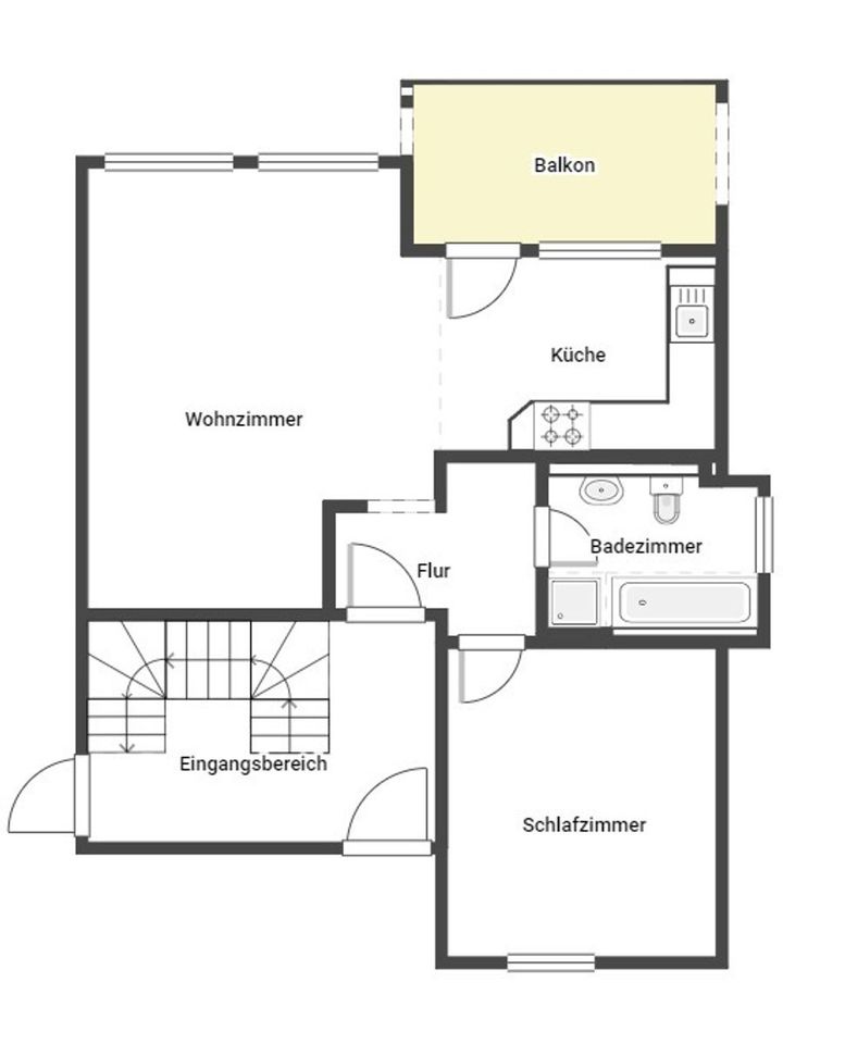 Freie 2-Zimmer-Eigentumswohnung mit Balkon und Stellplatz in Doberschau-Gaußig in Doberschau