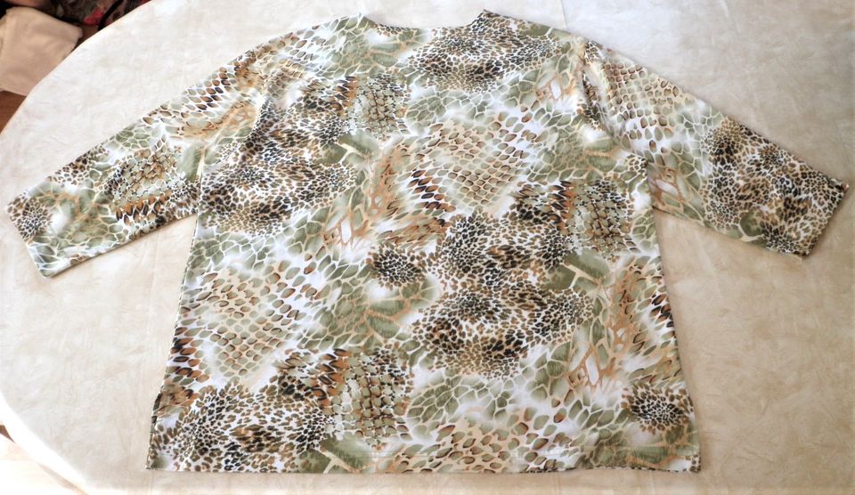 N&H Collektion Shirt ¾ Arm animalprint bunt Gr. XXXL/ 46 in Königs Wusterhausen