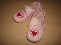 Baby Hausschuhe Gr. 24 rosa Elefanten Mädchen Schuhe Ballerinas Thüringen - Weinbergen Vorschau