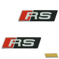 2x Audi RS Schriftzug Logo Emblem selbstklebend 9x30mm Nordrhein-Westfalen - Rietberg Vorschau