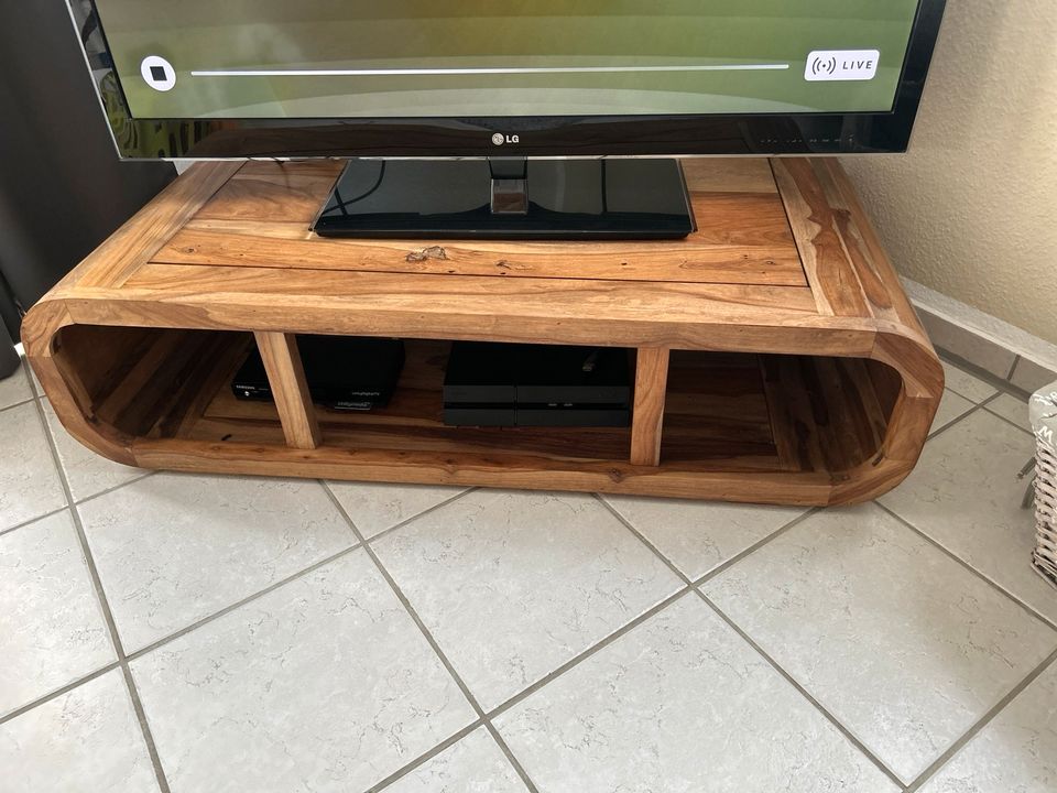 TV Tisch aus Holz 115cm von Fischer‘s Lagerhaus in Gevelsberg