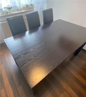 Wohnzimmer Esszimmer Tisch Stuhl Stühle Holz braun Kunstleder Nordrhein-Westfalen - Bottrop Vorschau