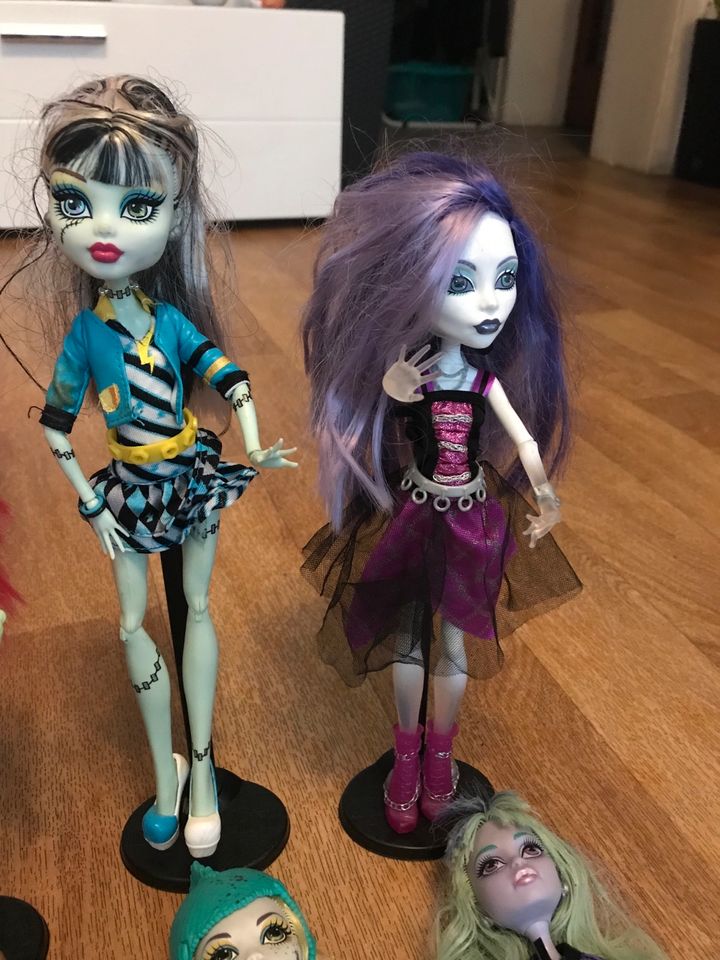 8xMonster High Puppen mit Accessoires in Aachen