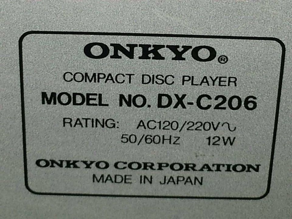 ONKYO DX-C206; 6fach-CD-Wechsler; tolles Gerät! in Berlin