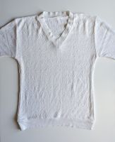 Damen Strick-Shirt Strick-Pullover Gr. 42 weiß kurzärmlig Brandenburg - Putlitz Vorschau