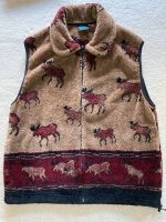 Mazmania - Vintage 90er - Weste Fleece mit Elchmotiv Nordrhein-Westfalen - Gütersloh Vorschau