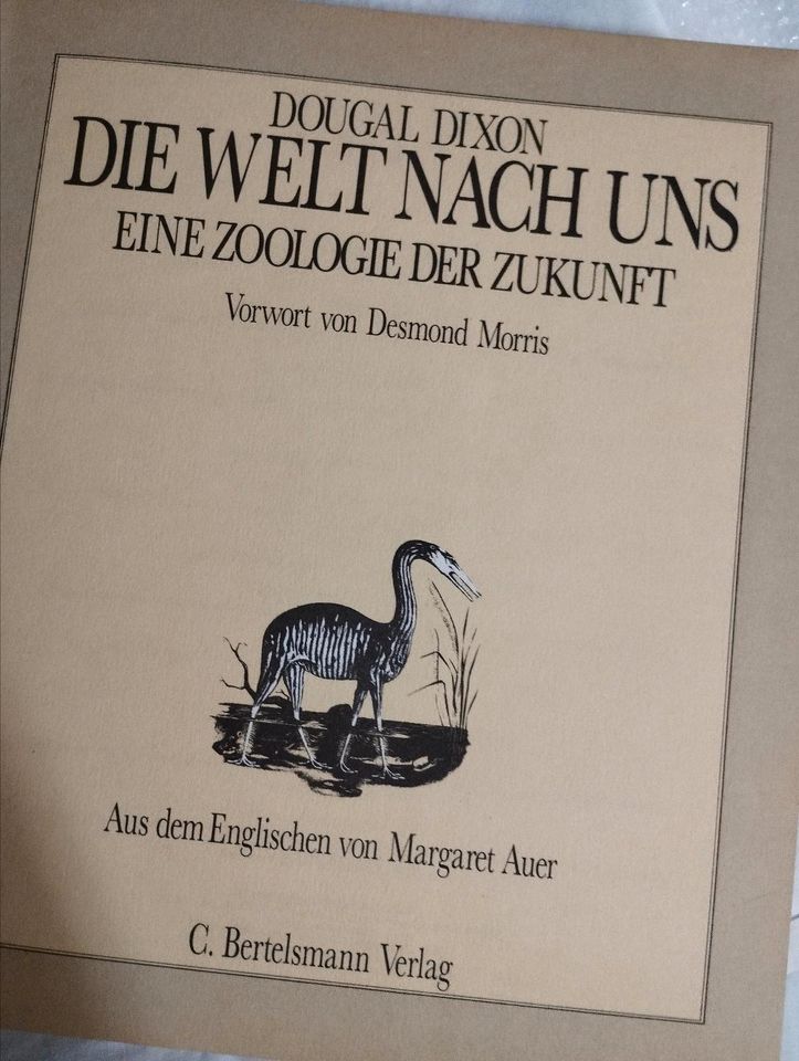 Die Welt nach uns,eine Zoologie der Zukunft aus 1981, Rarität in Weißenburg in Bayern