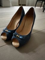 Hogan High Heels Peeptoe blau Gr 39 Frankfurt am Main - Nordend Vorschau