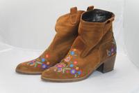 Stiefeletten braun floral Gr. 38 Niedersachsen - Norden Vorschau