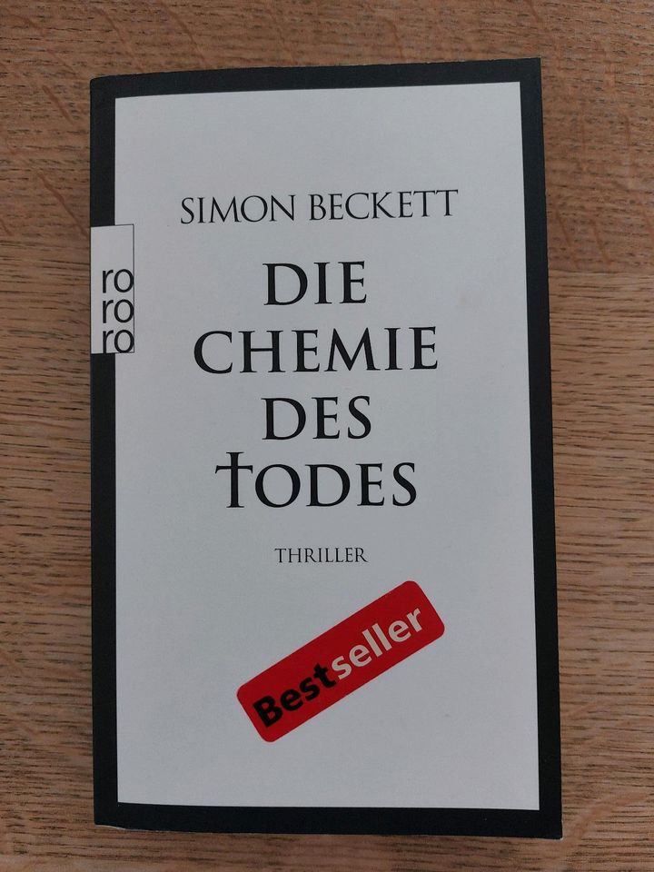 Buch, Die Chemie des Todes, von Simon Beckett, Thriller in Schwieberdingen