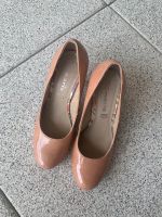 Tamaris Lack Pumps High Heels beige Gr 38 Absatz 10 cm Stuttgart - Stuttgart-Nord Vorschau