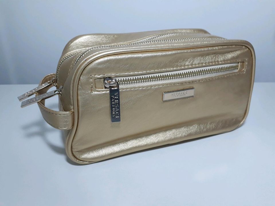 Edle Reisetasche/ Kulturtasche/ Beauty bag gold-farben in Nürnberg (Mittelfr)