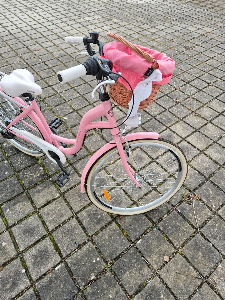 Damen Citybike Retro Vintage Fahrrad Rosa in Ochsenhausen