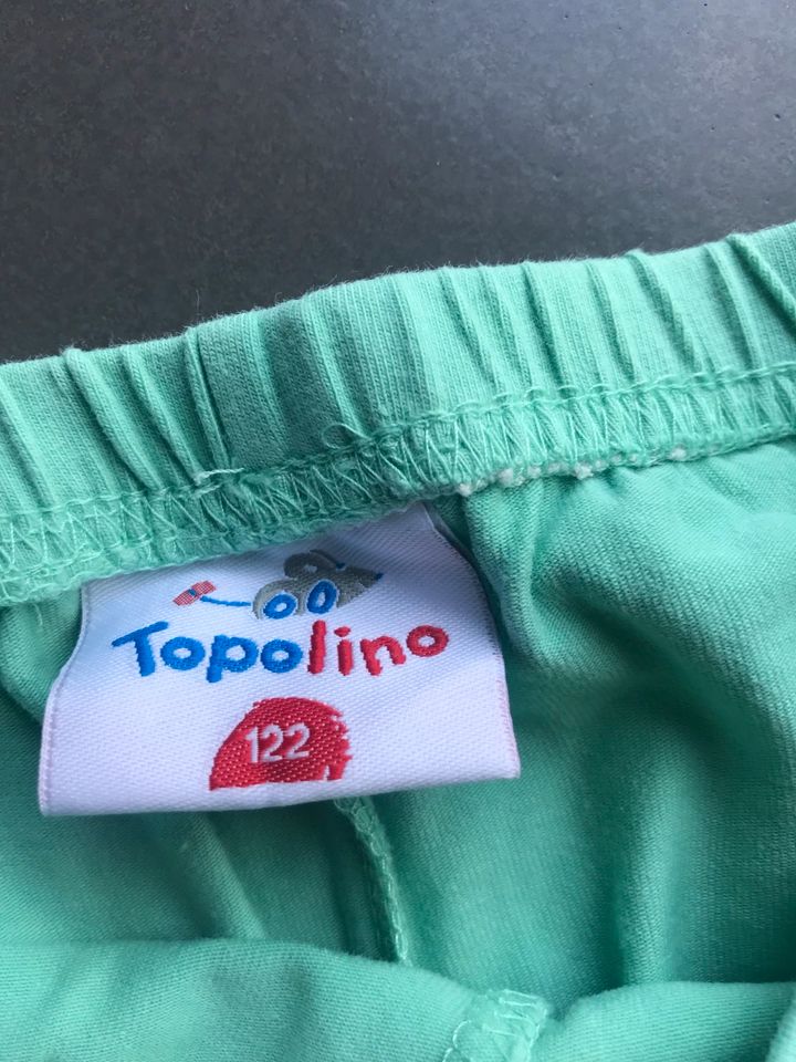 Set Topolino Gr.122 Leggings Top türkis Kombination Sommer Träger in Altenholz