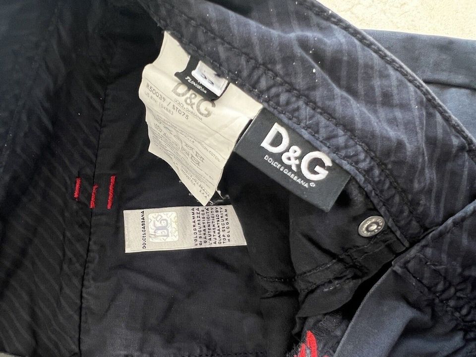 DOLCE & GABBANA Winner Denim Delux Hose schwarz Baumwolle Stretch in Karlsruhe