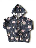 H&M Jacke 146 152 Hoodie Kapuzenjacke Kolibri Zip Blumen Print Leipzig - Connewitz Vorschau