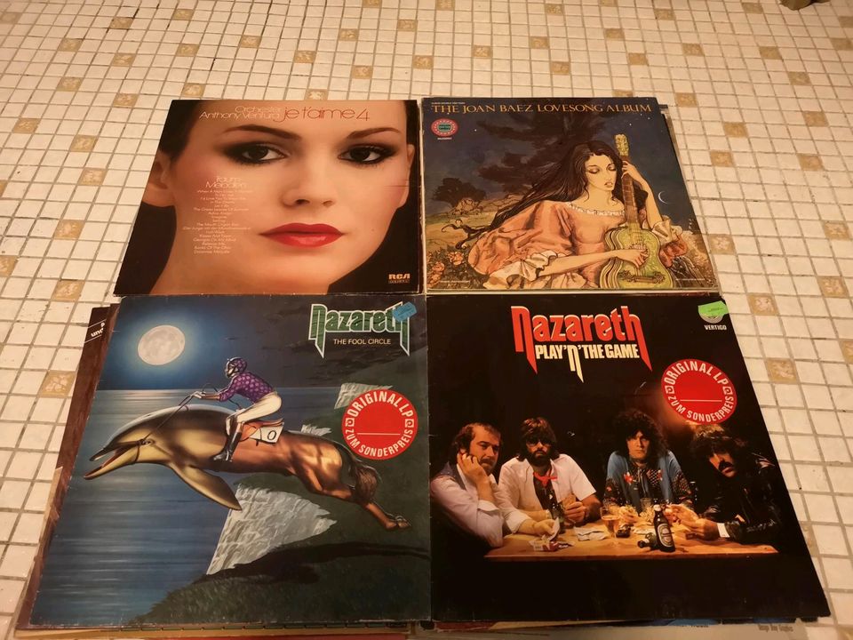 Verschiedene Schallplatten aus Sammlung in Erlangen