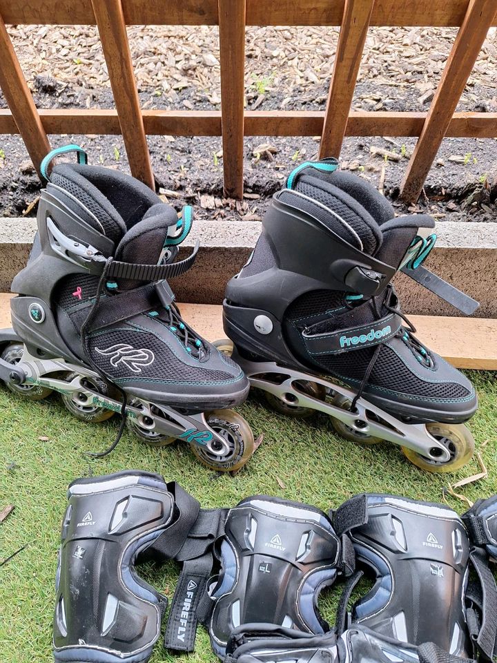 Inlineskates K2 Freedom Größe 42 mit Protektoren in Werl