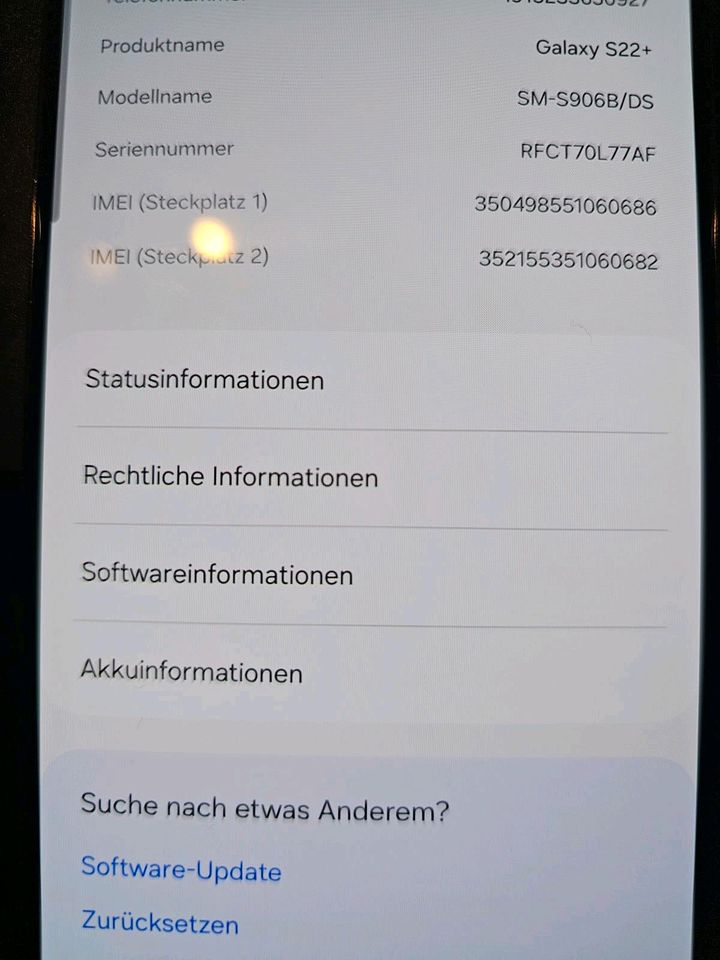 Samsung Galaxy S22+ 256GB Phantom Black, S22 Plus schwarz + Hülle in Ennepetal