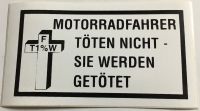 Aufkleber Sticker Motorradfahrer töten nicht Harley old School Bayern - Hohenaltheim Vorschau