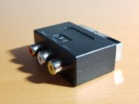SCART Cinch Adapter  (männlich/weiblich, schwarz) Wandsbek - Steilshoop Vorschau
