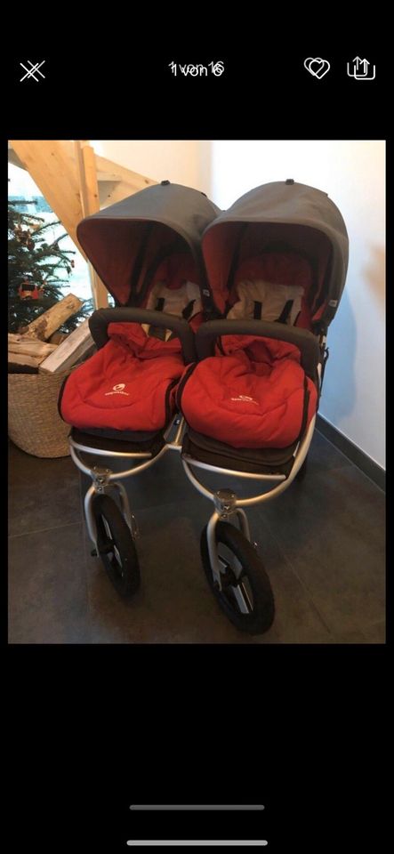 Bumbleride Kinderwagen Geschwister-Zwillingswagen in Hamburg