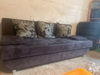 Sofa schwarz mit schlaffunktion 195x90 Bayern - Aichen Vorschau
