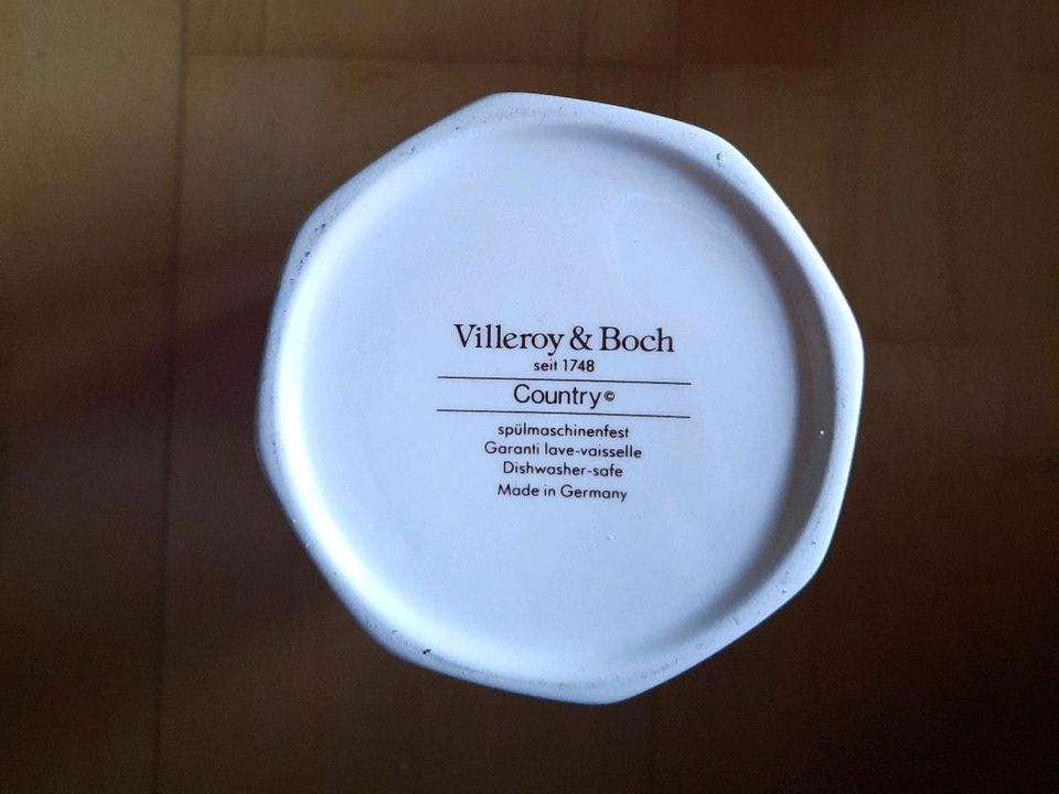 Villeroy&Boch V&B Porzellan Vase Country 22,5x13cm Paar mit Ziege in Mettlach