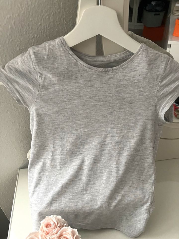 H&M Set kurzarm Strick-Kleid Pferde T-Shirt Basic 122/128 in Pattensen