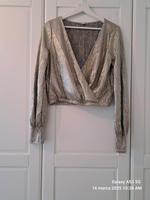 ZARA Bluse Schick Glitzer Gold Gr.36 Hessen - Sulzbach Vorschau