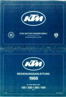 KTM Bedienungsanleitung 1988 Sachsen - Görlitz Vorschau