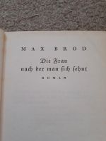 Max Brod "Die Frau nach der man sich sehnt" 1927 Brandenburg - Kloster Lehnin Vorschau