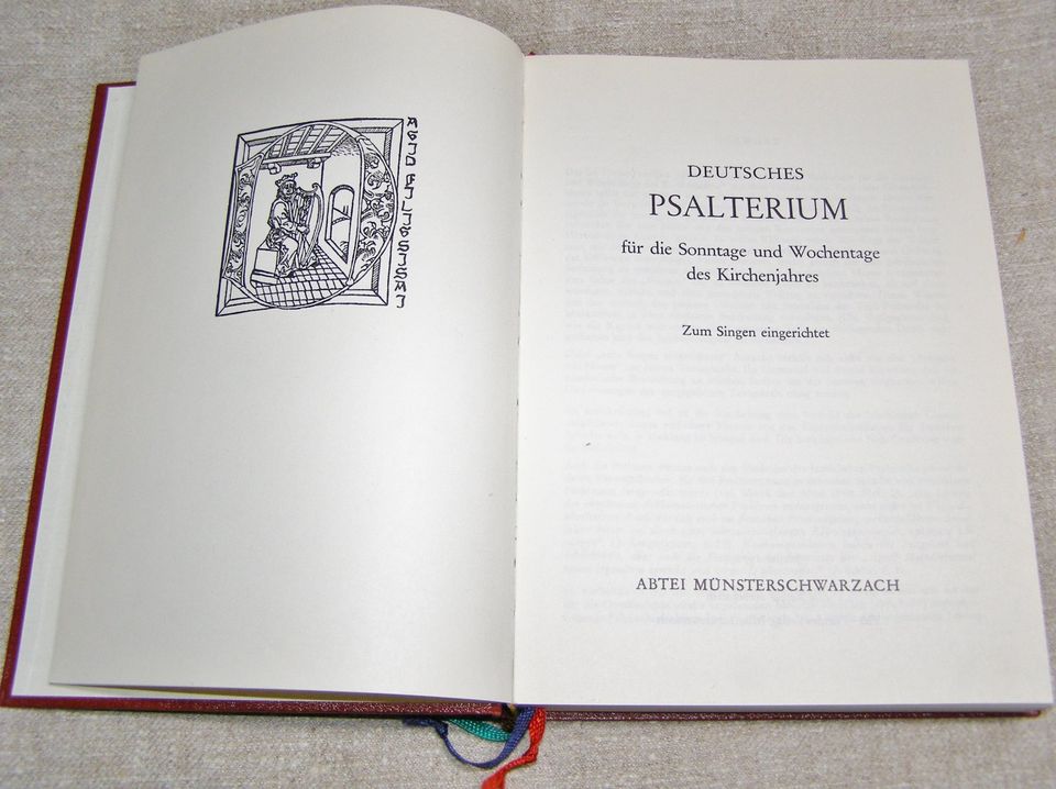 Deutsches Psalterium_Abtei Münsterschwarzach 1970_kaum gebr._gut in Obersinn