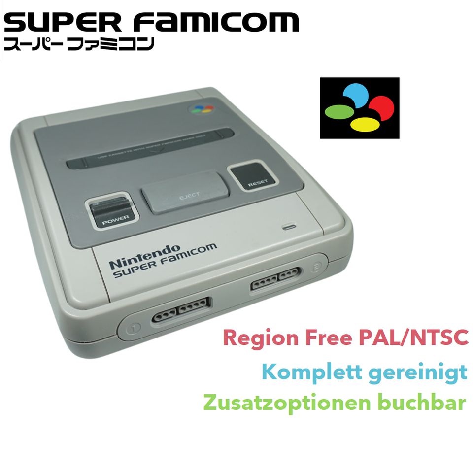 SNES/Super Famicom Konsole/Region Free/Gemoddet/NTSC/PAL in Frankfurt am Main