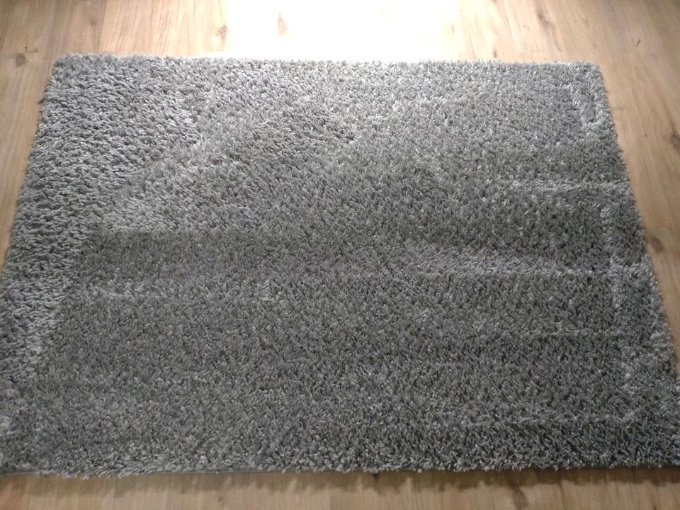 Paco Teppich Hochfloor grau 140cm x 200cm in Apolda