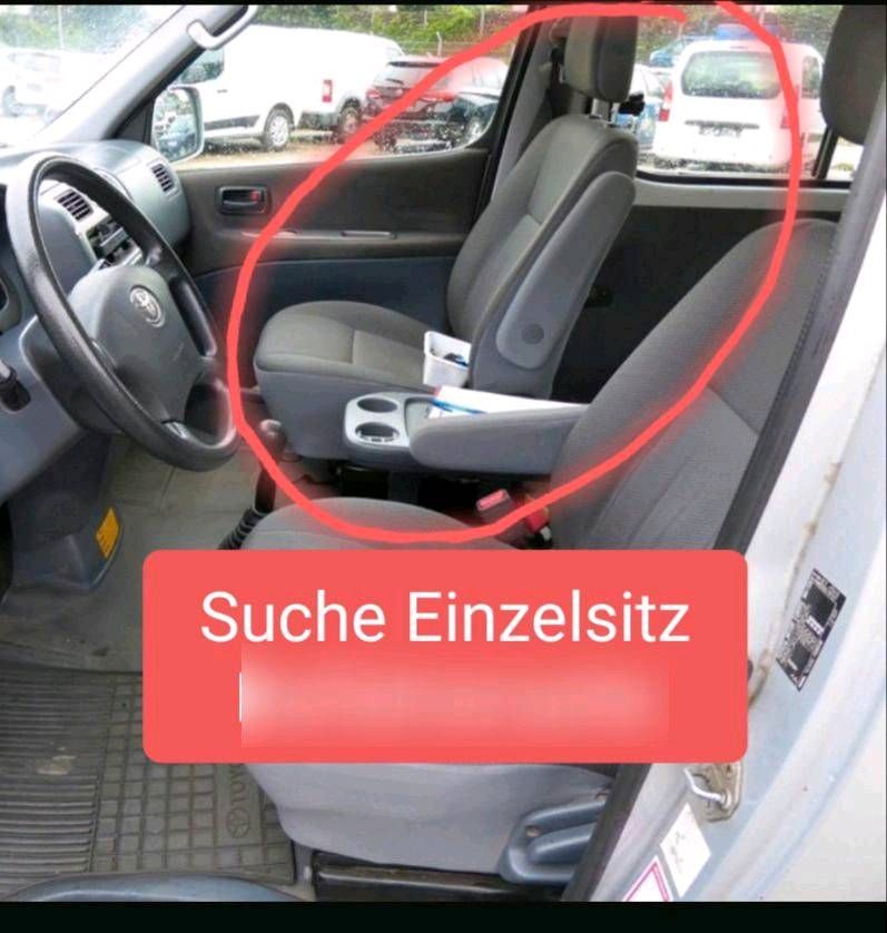 Suche Toyota Hiace Beifahrersitz (Einzelsitz) in Saarbrücken