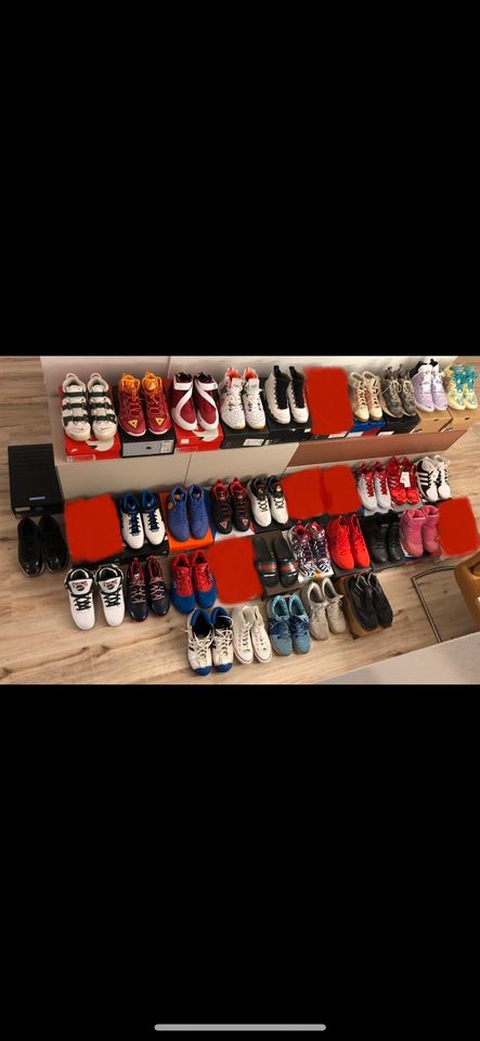 Nike Adidas Sneaker Sammlung 45 43 46 Basketball Ewing Jordan in Asperg