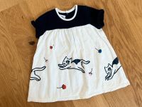 Neu - Kleid kurzarm Petit Bateau Katze 81 / 80 weiß blau Baden-Württemberg - Affalterbach   Vorschau