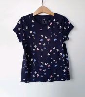 H&M T-Shirt Kurzarm Schmetterlinge Blau Gr 122 128 Nordrhein-Westfalen - Hattingen Vorschau