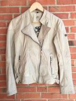 Gipsy Lederjacke, Bikerjacke, beige, M 38, Used-Look Niedersachsen - Lüneburg Vorschau