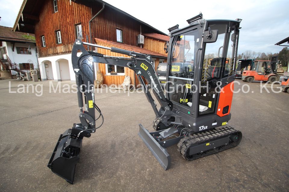 Eurocomach 17 SR inkl. Löffelset Minibagger Bagger Baumaschine in Petting