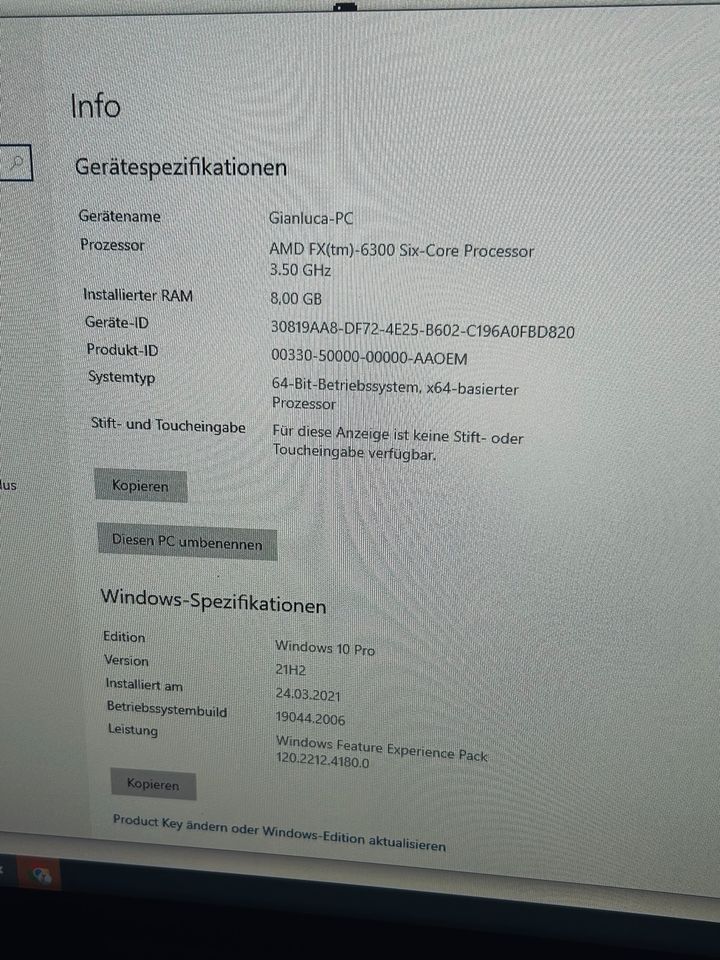 PC AMD FX 6300 NVIDIA GEFORCE GTX 750Ti in Marpingen