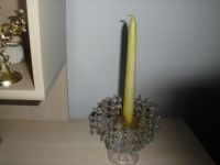 Kerzenhalter gold mit Glasbehang Sachsen-Anhalt - Braunsbedra Vorschau