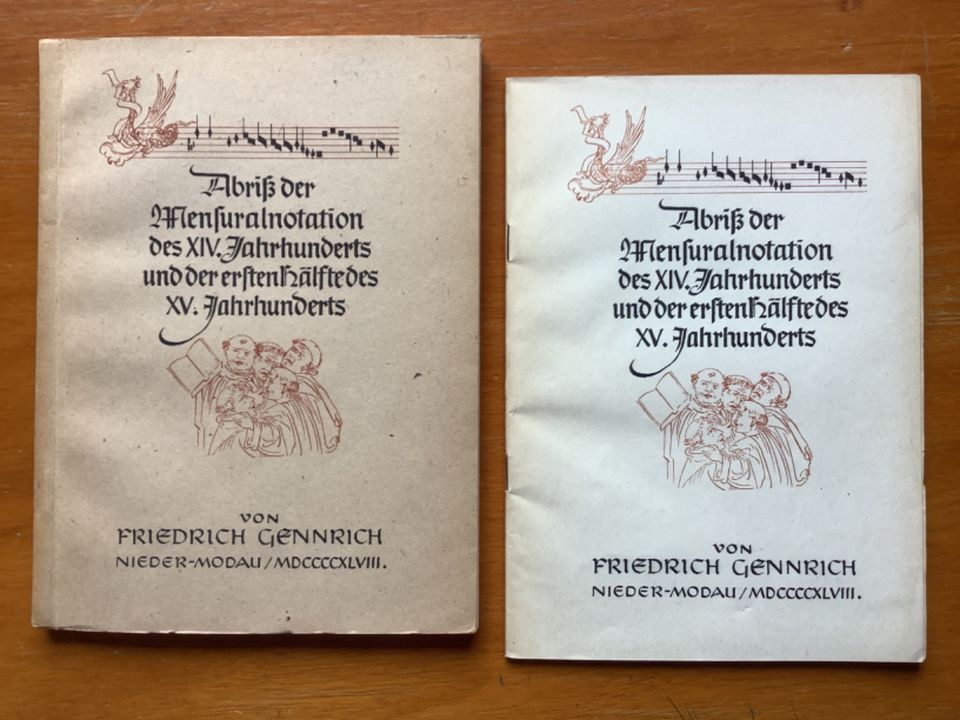 Friedrich Gennrich: Abriß der Mensuralnotation des XIV. Jahrh. in Hannover